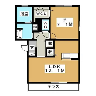 ロワメゾン松陽【2階】の間取り
