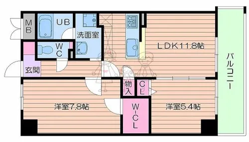 LAVIS【2階】の間取り