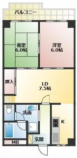 カルム堺 C棟【1階】の間取り