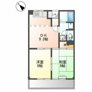 パレスさくらA【2階】の間取り