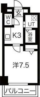 サザンクレスト七道【3階】の間取り