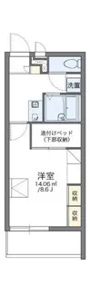レオパレス畑山【2階】の間取り