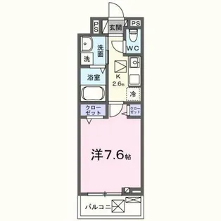 レッドパイン【1階】の間取り