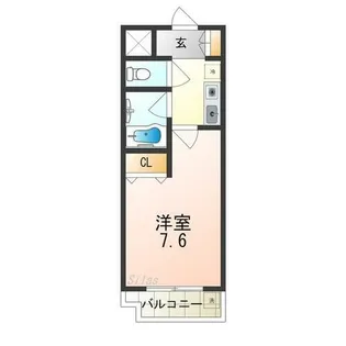 ベルデ堺東【4階】の間取り