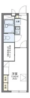 レオパレスルシェルブル金岡【1階】の間取り