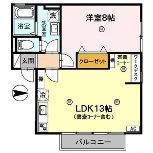ユウハイツ・山崎【202号室】の間取り