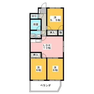 メゾン山勝【7階】の間取り