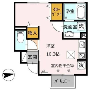 兵庫県姫路市網干区坂上【アパート】の間取り