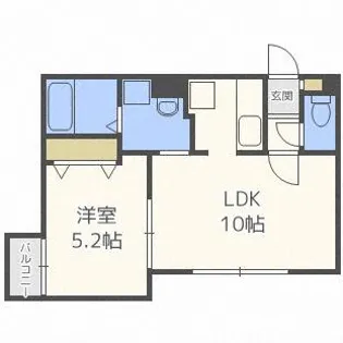 サンライン山鼻【1階】の間取り