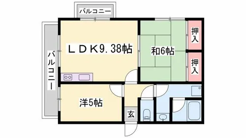 ツインピア【4階】の間取り