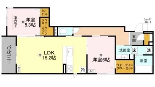 La Coeur北島【1階】の間取り