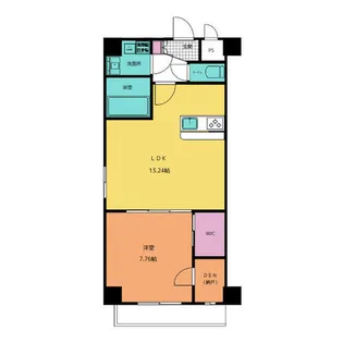 グランドソレイユ伝馬【7階】の間取り