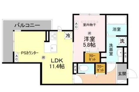 La Coeur北島【2階】の間取り