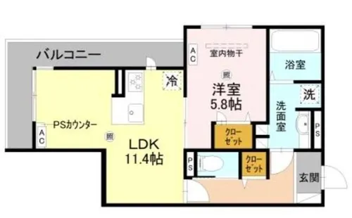 La Coeur北島【3階】の間取り