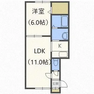 セレッソ西町南【2階】の間取り