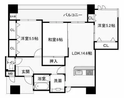 マーベラス門司港【8階】の間取り