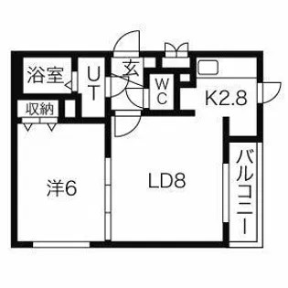 メルクリウス【203号室】の間取り