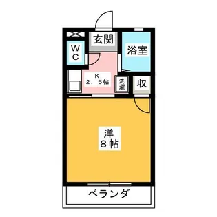 1Kの間取り画像