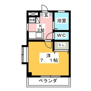 アーバンハイツ八事【2階】の間取り