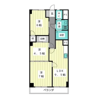 隼人苑【2階】の間取り