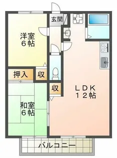 サウスヒル水谷【2階】の間取り