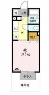 パセオ姫路Ⅱ【1階】の間取り