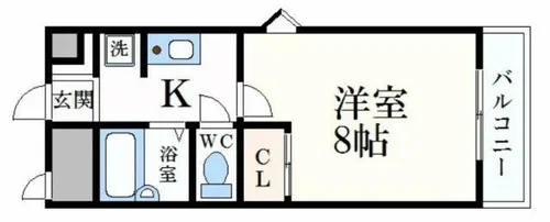 メゾンデール本町【9階】の間取り