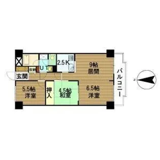 カナルハイツ【3階】の間取り