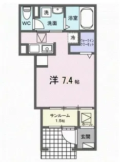 シャンブル06【1階】の間取り