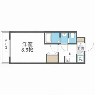 スワンズシティ堂島川【7階】の間取り