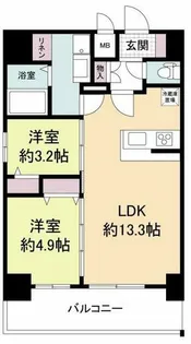 リヴェント福島野田【13階】の間取り
