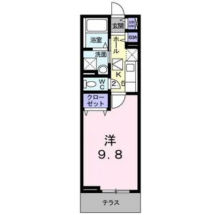 キャッスルドン・アニュ-【1階】の間取り