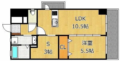 ザ・ヒルズ戸畑【12階】の間取り