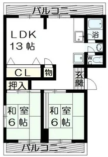 池園マンション【3階】の間取り