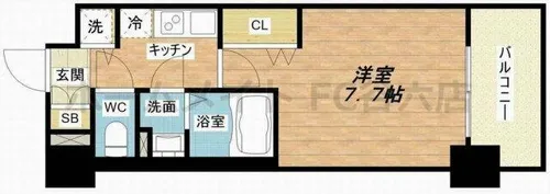 LUXE海老江Ⅱ【6階】の間取り