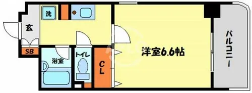 アンシャンテ南堀江【4階】の間取り
