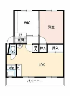 公社賃貸SMALIO 晴美台【13-108号室】の間取り