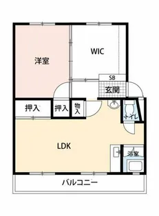公社賃貸SMALIO 晴美台【7-309号室】の間取り