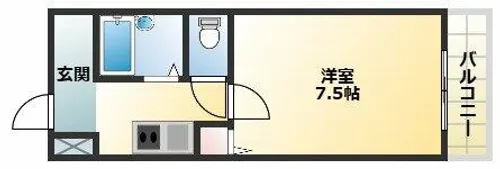 パンリーブル【1階】の間取り