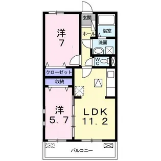 エテルノ貝塚B【1階】の間取り