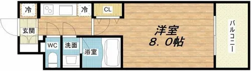 スプランディッド中之島DUE【12階】の間取り