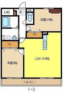 プレサージュ【1階】の間取り