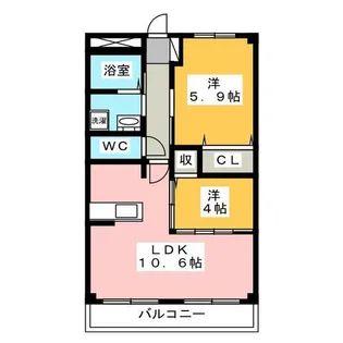 ラビアン・ローゼ【2階】の間取り
