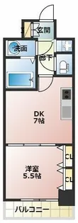 PHOENIX難波EAST【3階】の間取り