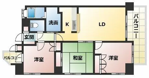 セルヴェール【6階】の間取り