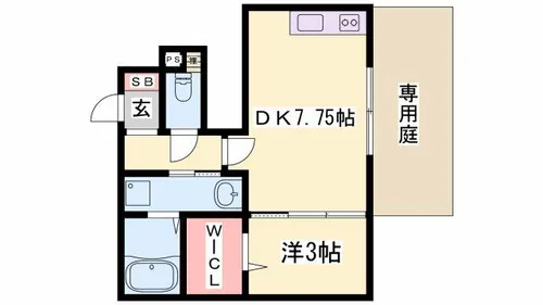 神和町弐番館【101号室】の間取り