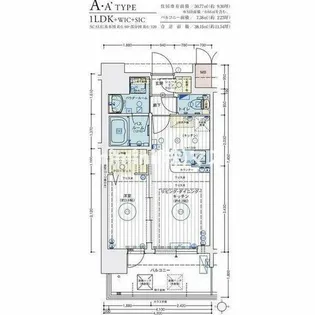 エステムコート難波WEST-SIDEVIIIエクシーナ【10階】の間取り