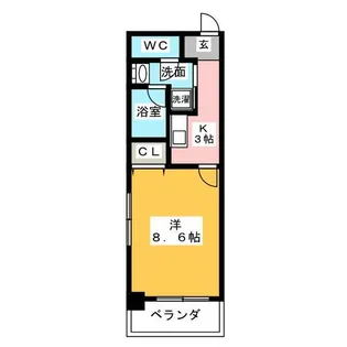ステージア日進【3階】の間取り