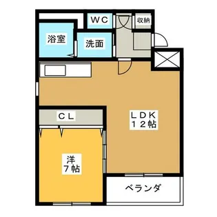 ラ・フォンテ【1階】の間取り