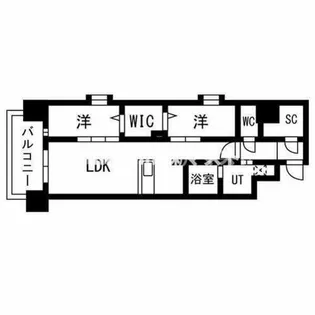 Draw上本町【701号室】の間取り